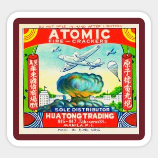 Atomic Vintage Hong Kong Firecrackers Sticker